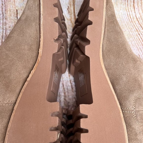 Dolce Vita Lug Sole Chelsea Boot Brown Size 9 Ankle Round Toe Riele - Picture 5 of 9